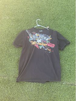 Zoo York NYC Taxi Graphic T Shirt XL Black Skate Streetwear Y2K Style