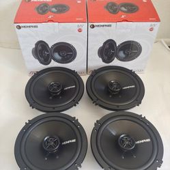 MEMPHIS 2 PAIRS 6.5" 2 WAY 100 WATTS CAR SPEAKER ( BRAND NEW PRICE IS LOWEST INSTALL NOT AVAILABLE )