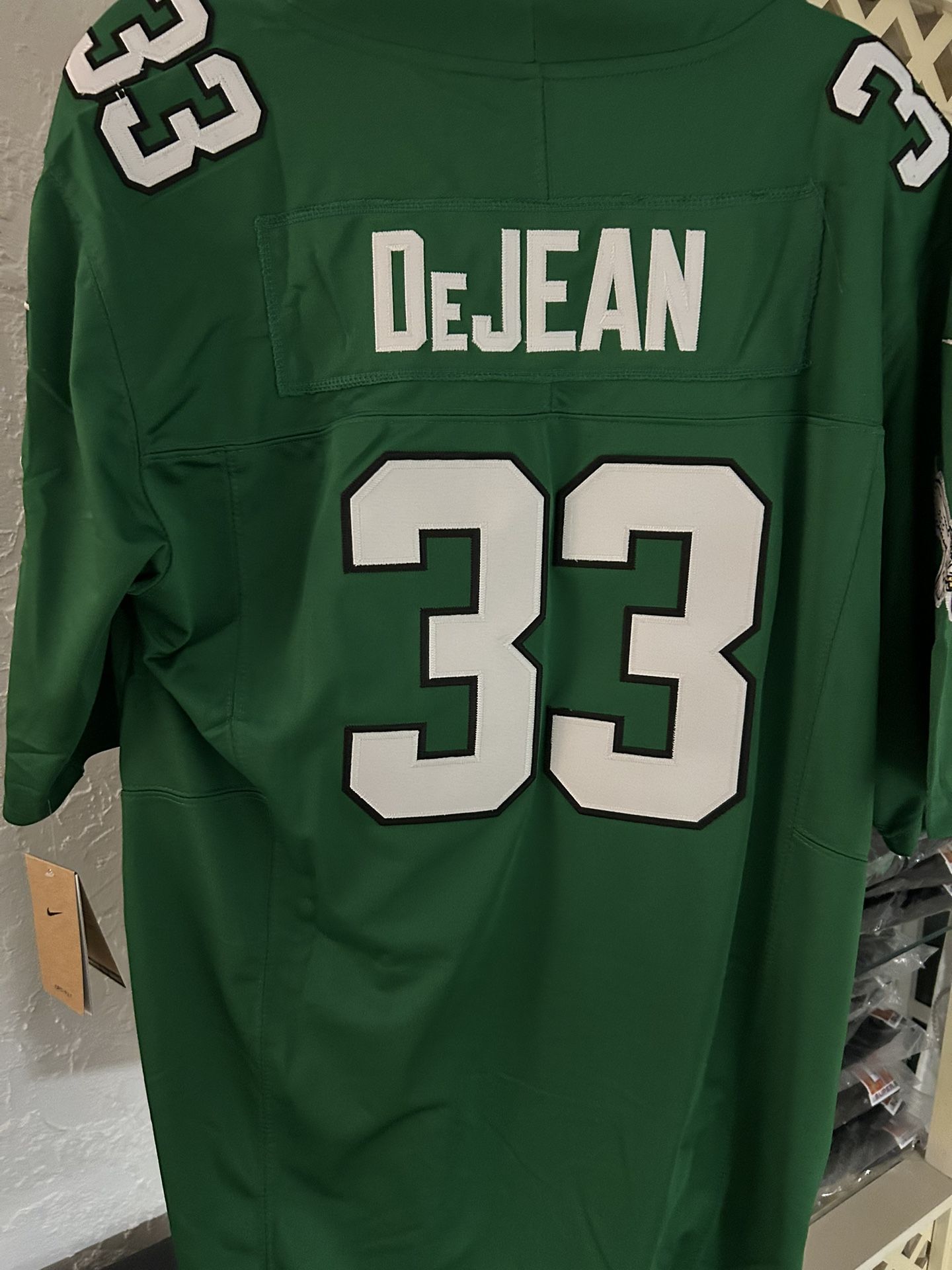 EAGLES DEJEAN #33 KELLY GREEN NFL JERSEY