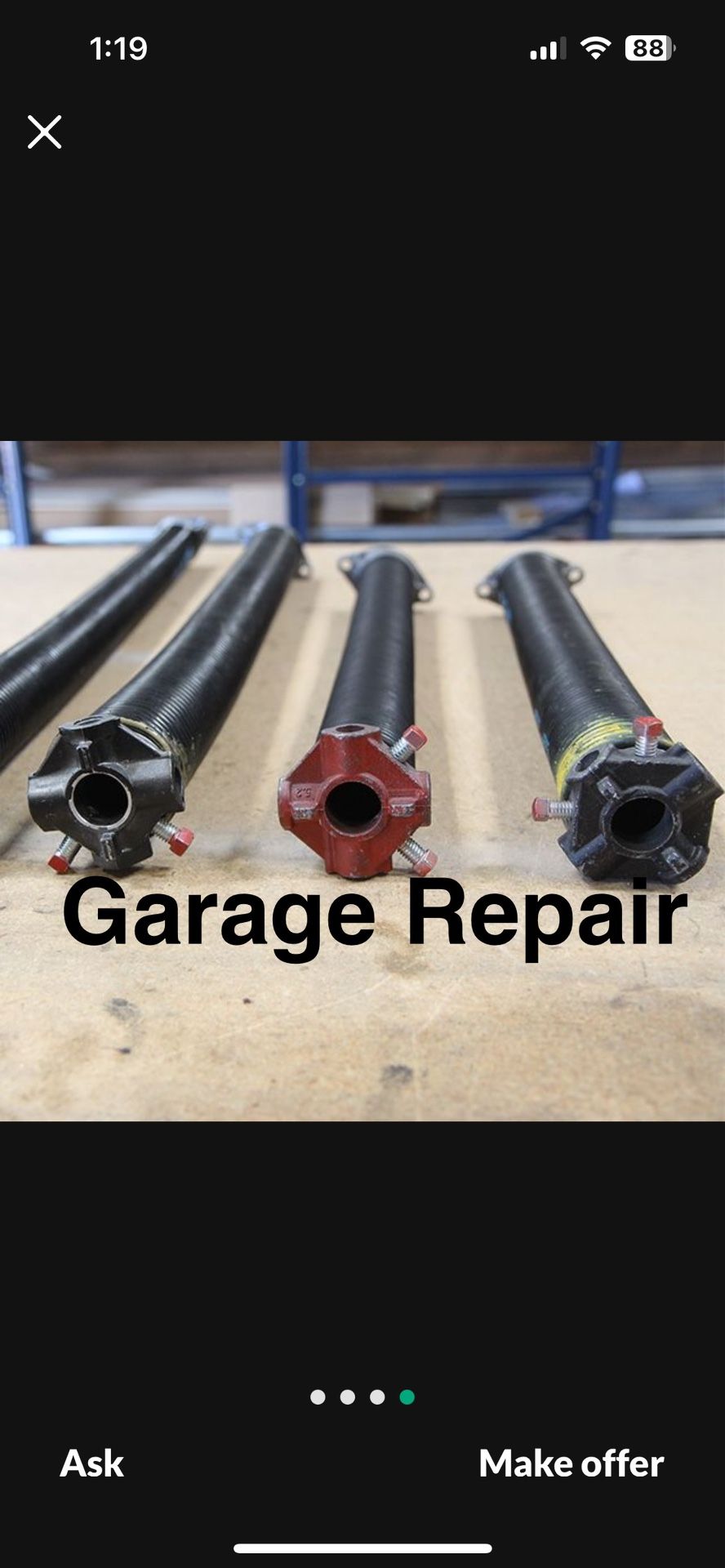 Garage Door. Spring New