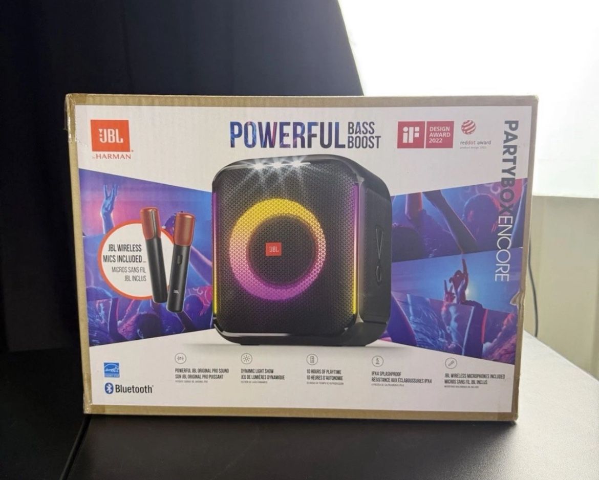 jbl partybox encore essential portable wireless party speaker