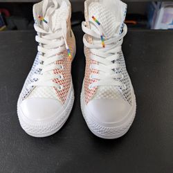 New Converse Chuck Taylor All Star Pride Mesh High Top Sneakers Women's 8.5 Men's 6.5