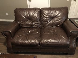 Leather 3 Pc Sofa Set