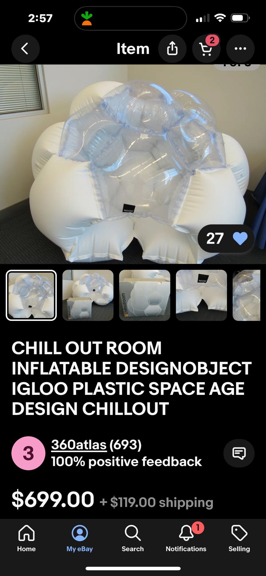Huge Inflatable Igloo Chill out Room
