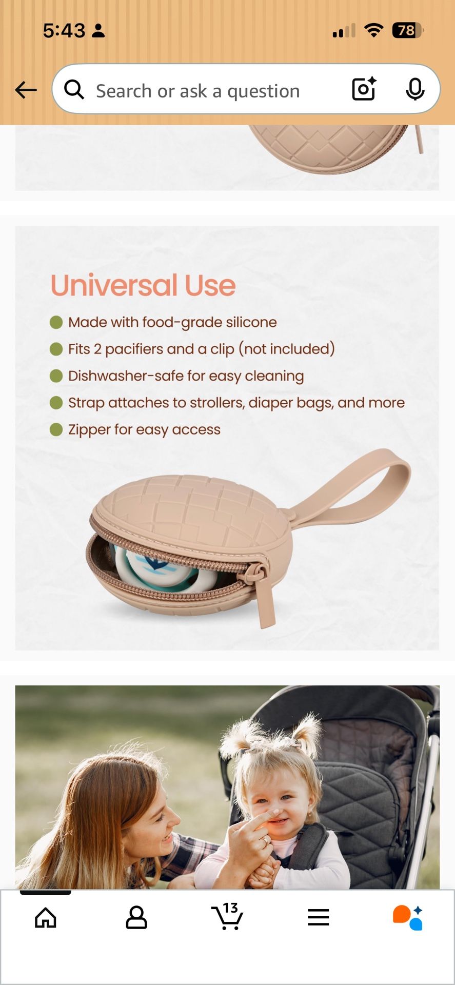 Pacifier Holder