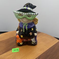 Witch Tea Light Candle Holder