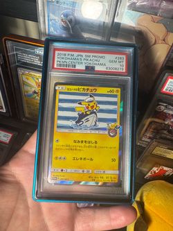 PSA 10 Yokohama's Pikachu 283/SM-P Japanese Promo