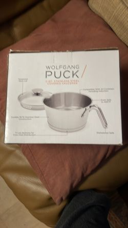 Wolfgang Puck 2-qt stainless steel covered saucepan