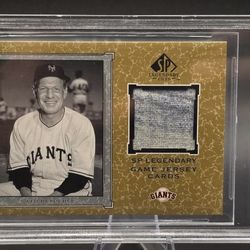 2001 SP Legendary Cuts - Legendary Game Uniform Leo Durocher #J-LD (MEM)