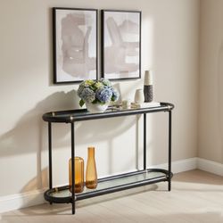 Aneis Black Console Table