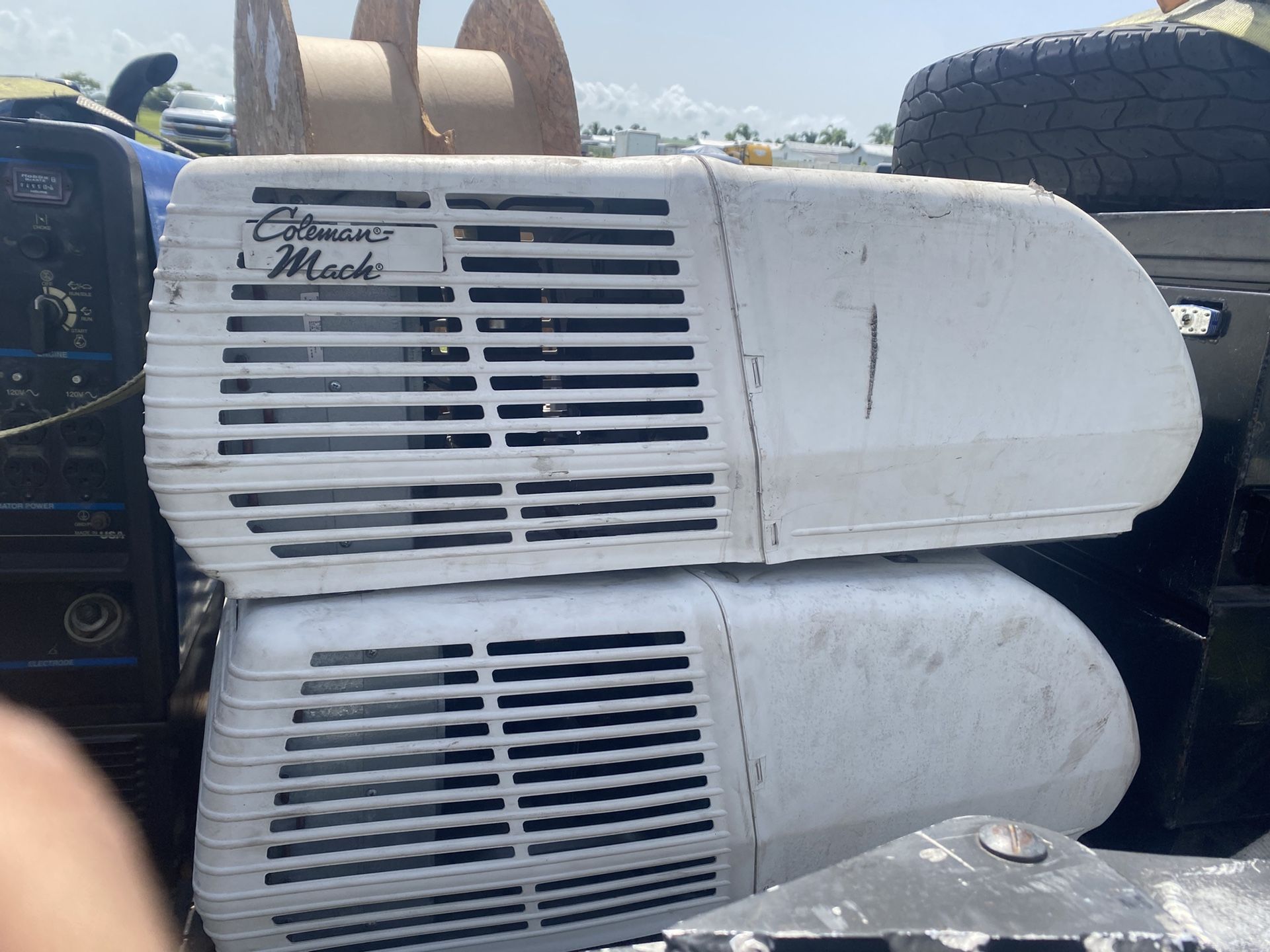 2 RV Rooftop Air Conditioners Coleman Mach Used Untested. $150 Each