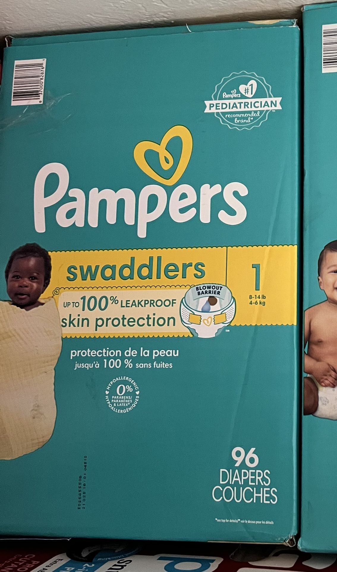 Size 1 Pampers Swaddlers