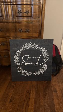 Large wood wall picture
