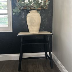 Petite Vintage Wood Accent Table
