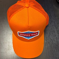 Brand new Happy Dad Seltzer Hat - Orange