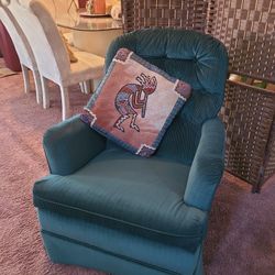 Swivel Plush Rocking Chair
