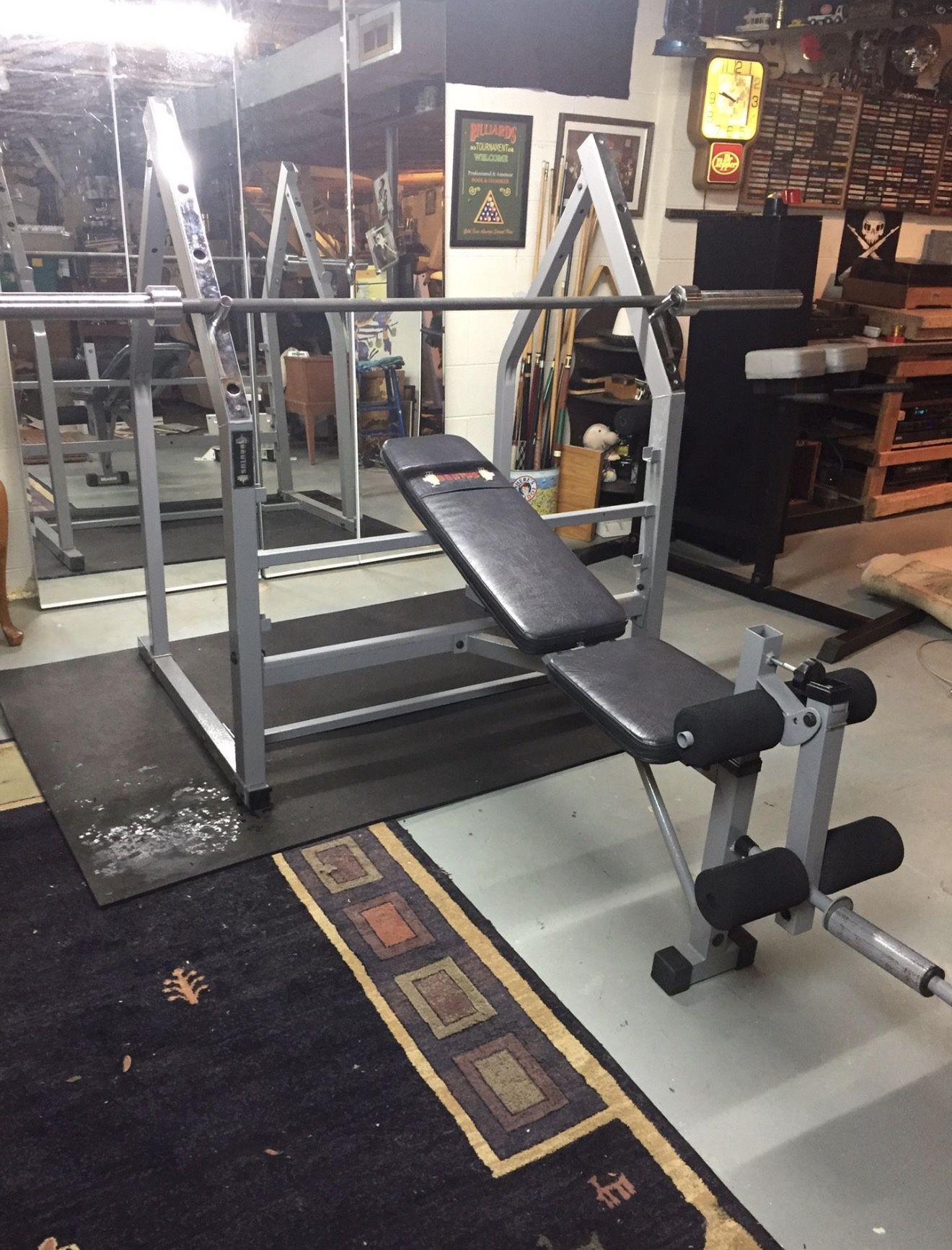 Weight Bench With Squat rack