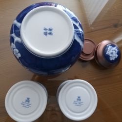 Danish Small Candle Holders And Container