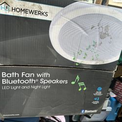 Bluetooth bathroom Fan With Speaker