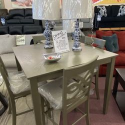 DINING TABLE 4 CHAIRS 🤑$50 Down Takes Home