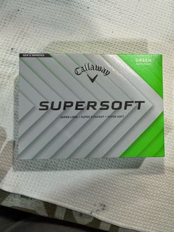 1 Dozen Callaway Supersoft Green Golf Balls