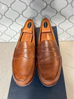 Allen Edmonds Cavanaugh Penny Loafers Coffee 9.5E