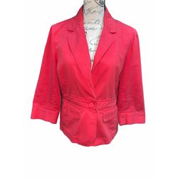 Women’s Coral Pink Blazer Jacket 
