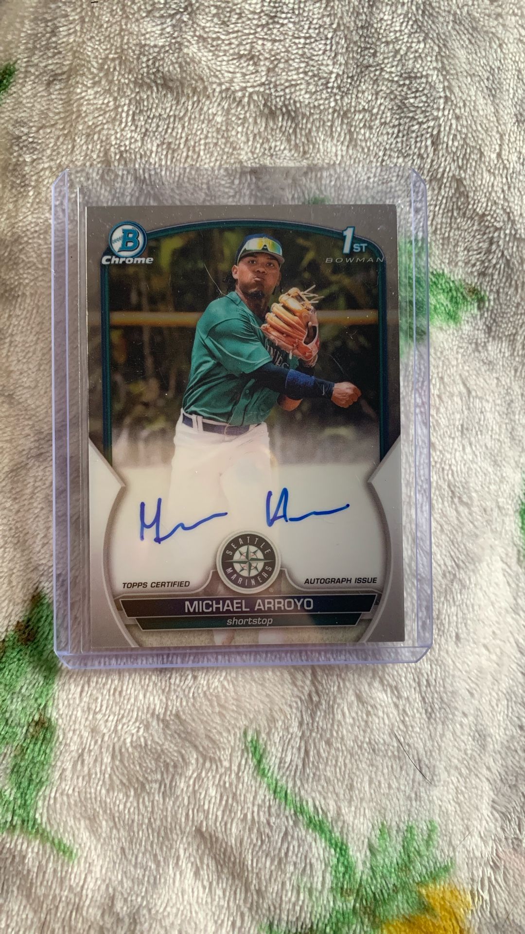 Michael Arroyo Autographed MLB Trading Card
