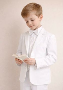 Rafael Boys White 4 Piece Formal Suit