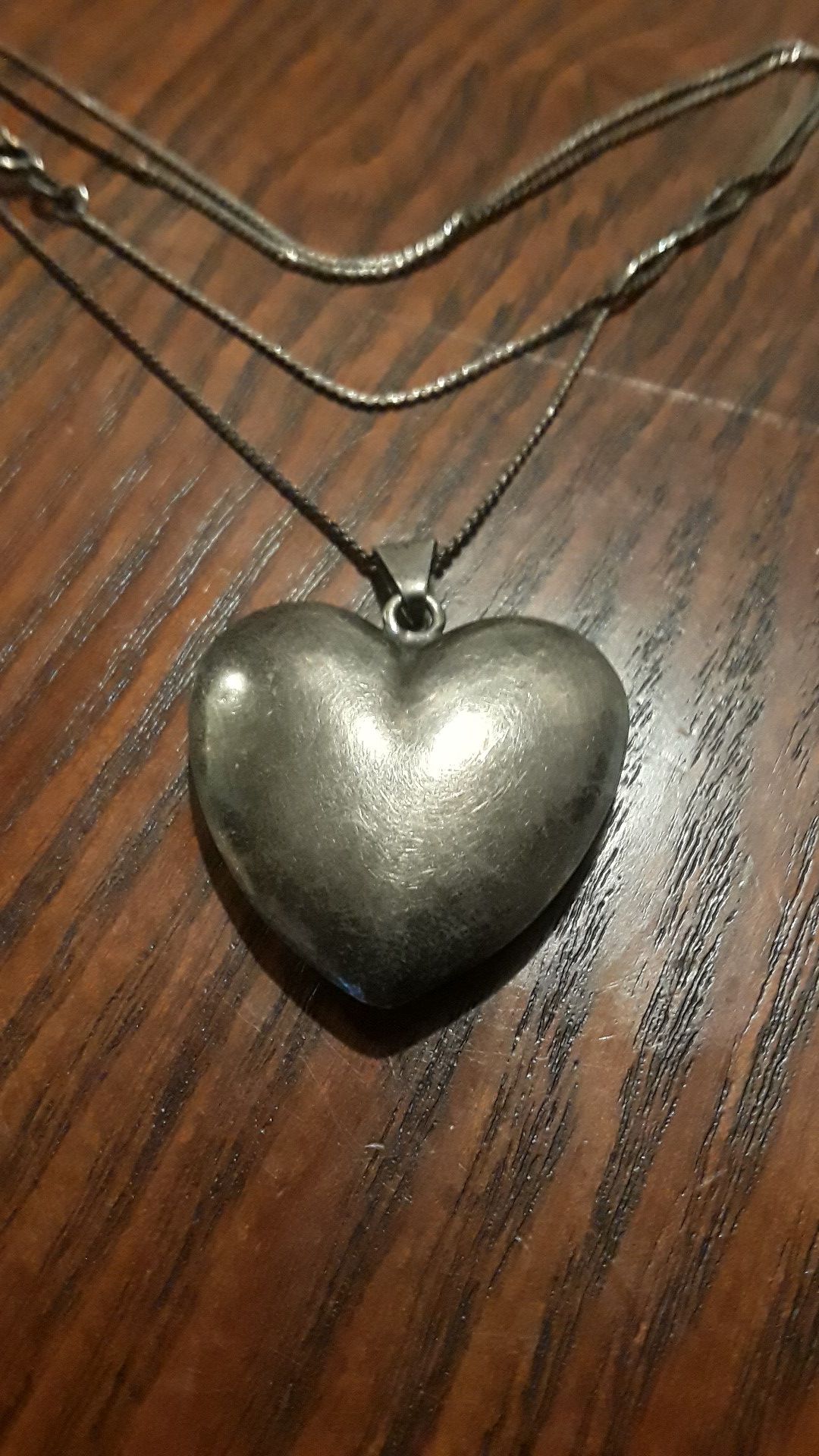 Gorgeous Sterling Silver 925 heart pendant with Sterling Silver 925 necklace.
