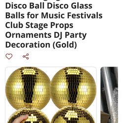 Gold Mirror Balls