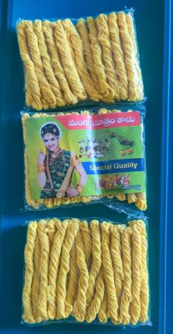 NEW Mangalsutra Thread Yellow Cotton Cord Pack