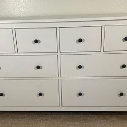 🪑 IKEA HEMNES 8-Drawer Dresser - White Stain