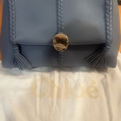 Chloe - Luxury Medium Soft Shoulder Bag - Shady Cobalt