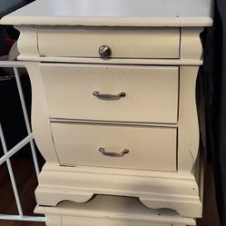 Nightstand Set White 