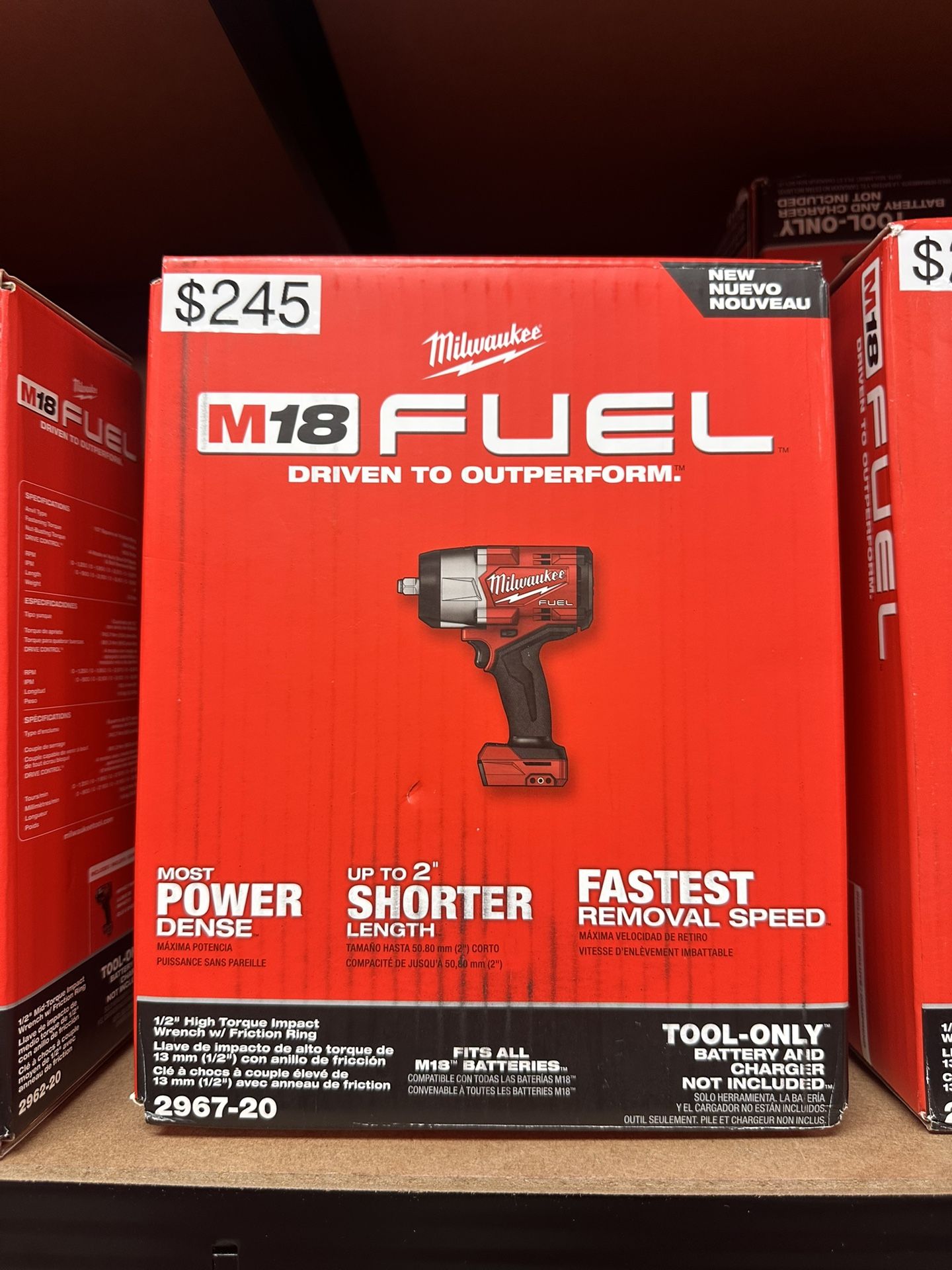 Milwaukee M18 Fuel 1/2” High Torque Impact Wrench