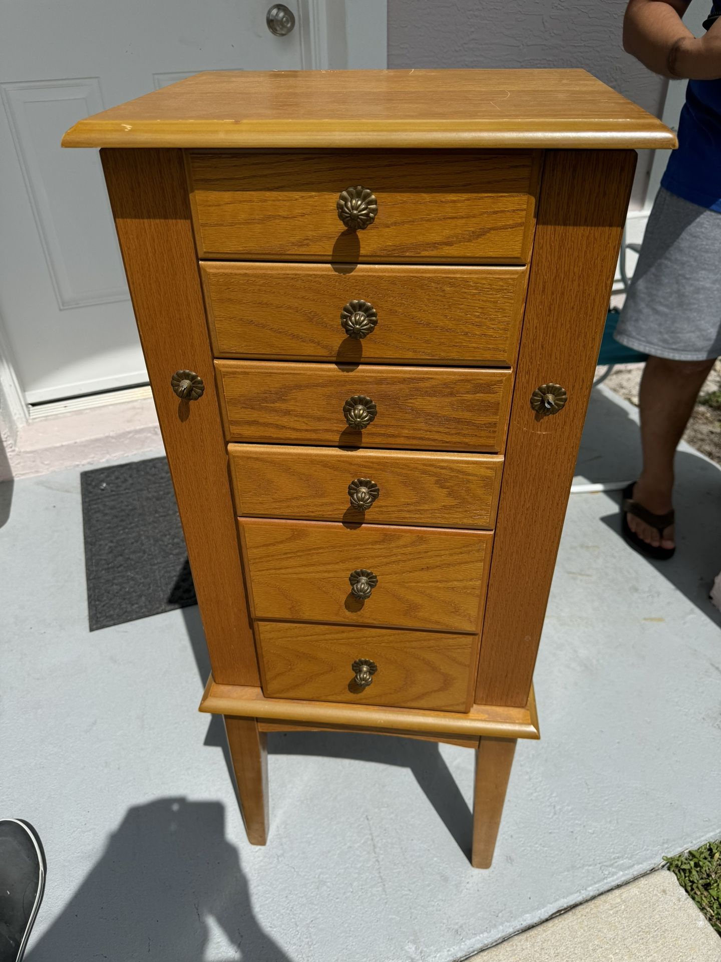 Wood Jewelry Cabinet