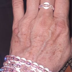 PALE PINK JEWELRY SET