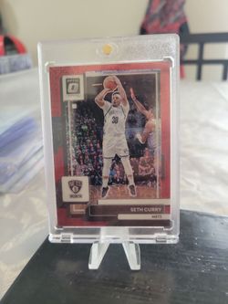 Seth curry  red mojo optic Donruss Silver Prizm number 24/88 basketball card