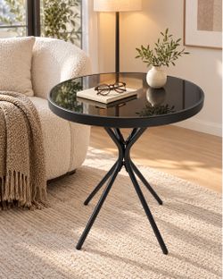 Black 23-Inch Folding Side Table – $29.99