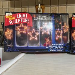 light sculpture  stars