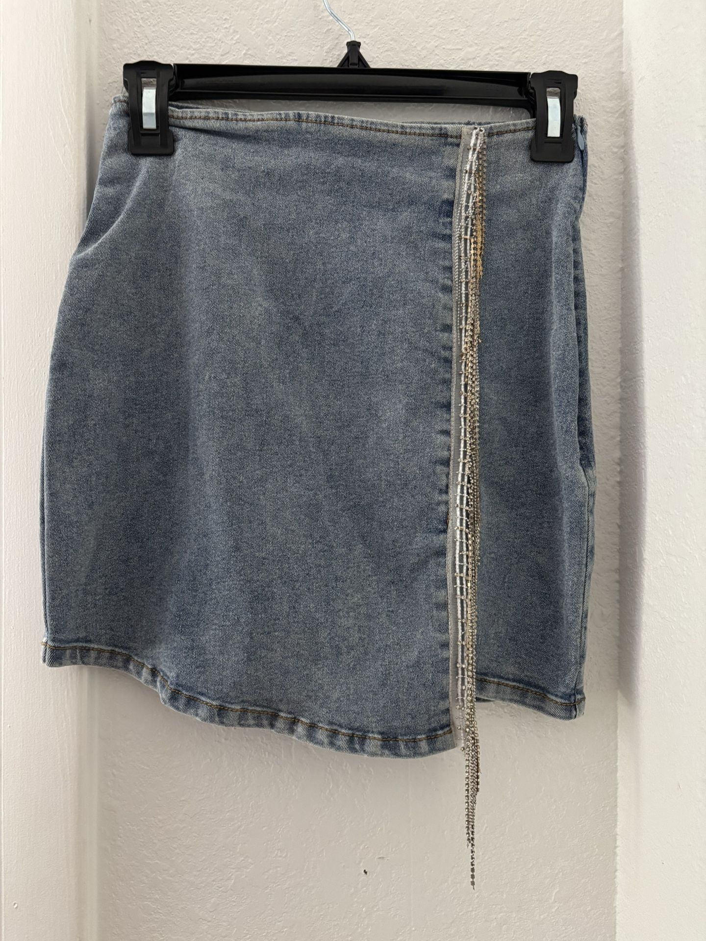 Denim & Diamond Mini Skirt
