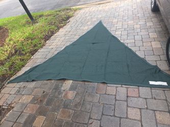 Triangle Sun Shade Sail Dark Green 12x12x12