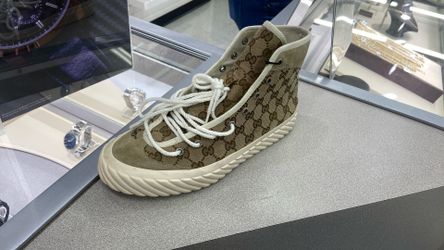 Gucci Tortuga GG Monogram High-Top Sneakers.