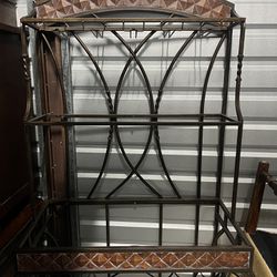 Iron And Glass Bakers Rack 