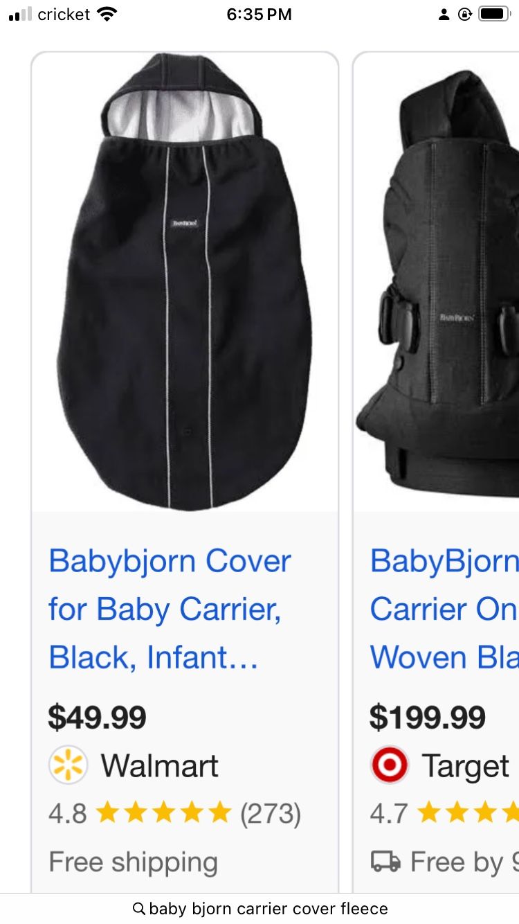 Baby Bjorn carrier & Winter Cover