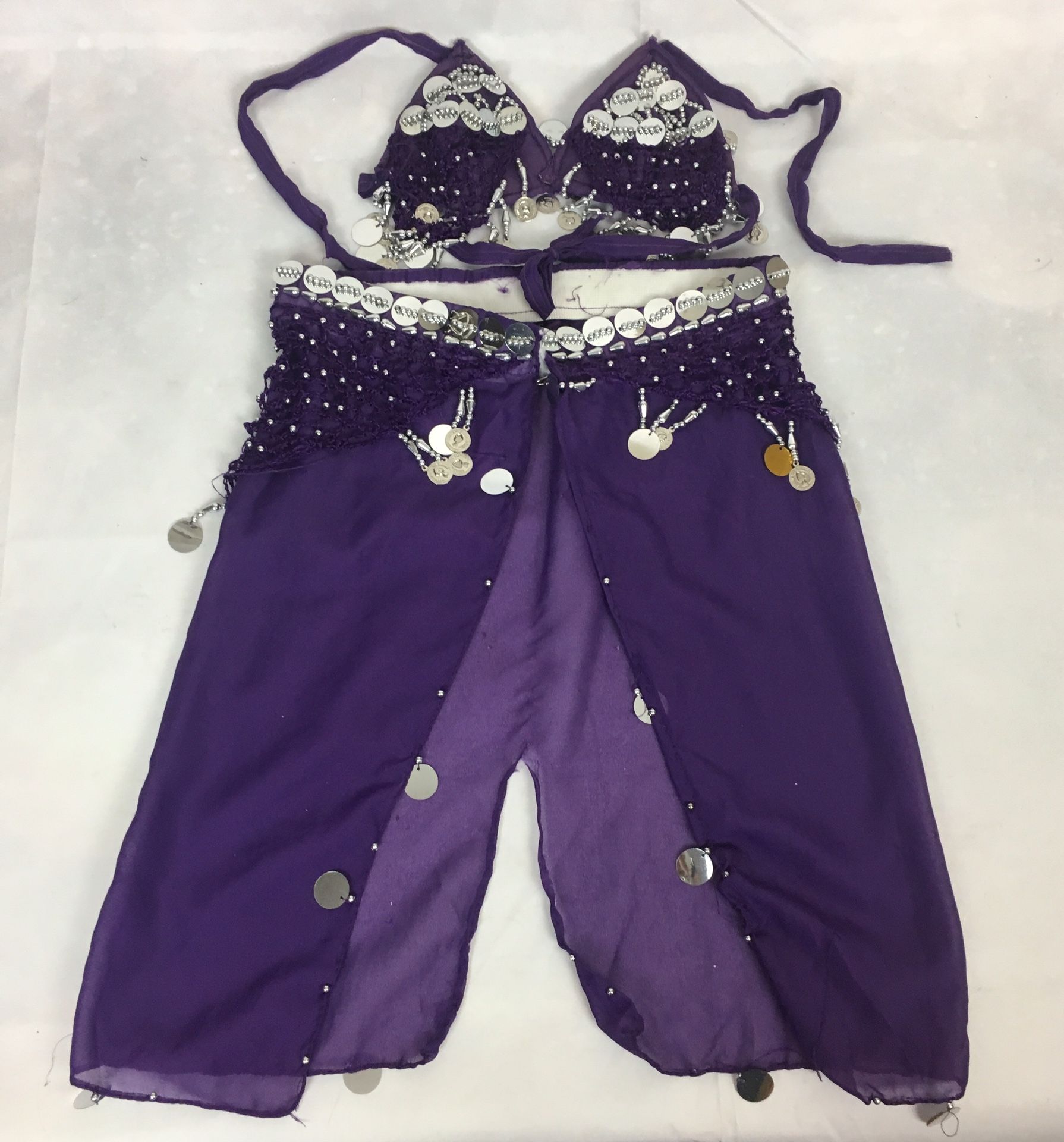 Belly Dancer Girls Toddler 2 pc Purple Costume SMALL