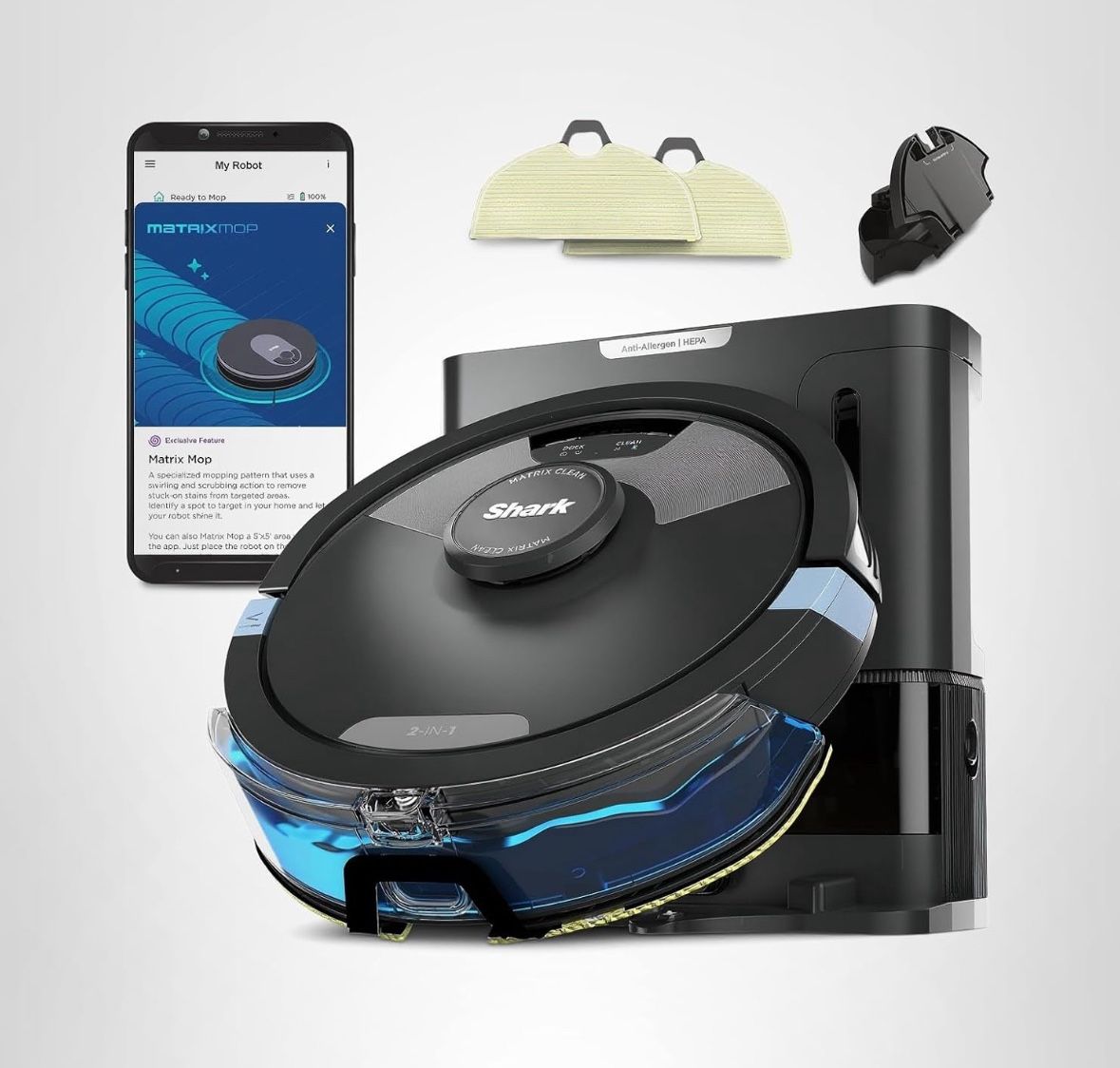 NEW Shark Matrix Plus 2in1 Robot Vacuum & Mop