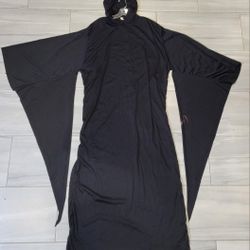 3 Pc Furry Cloak Robe And Wig Costume 