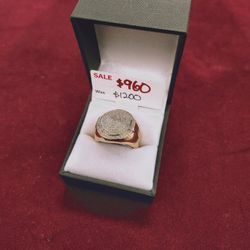 On Sale $960 Men's Cluster Ring